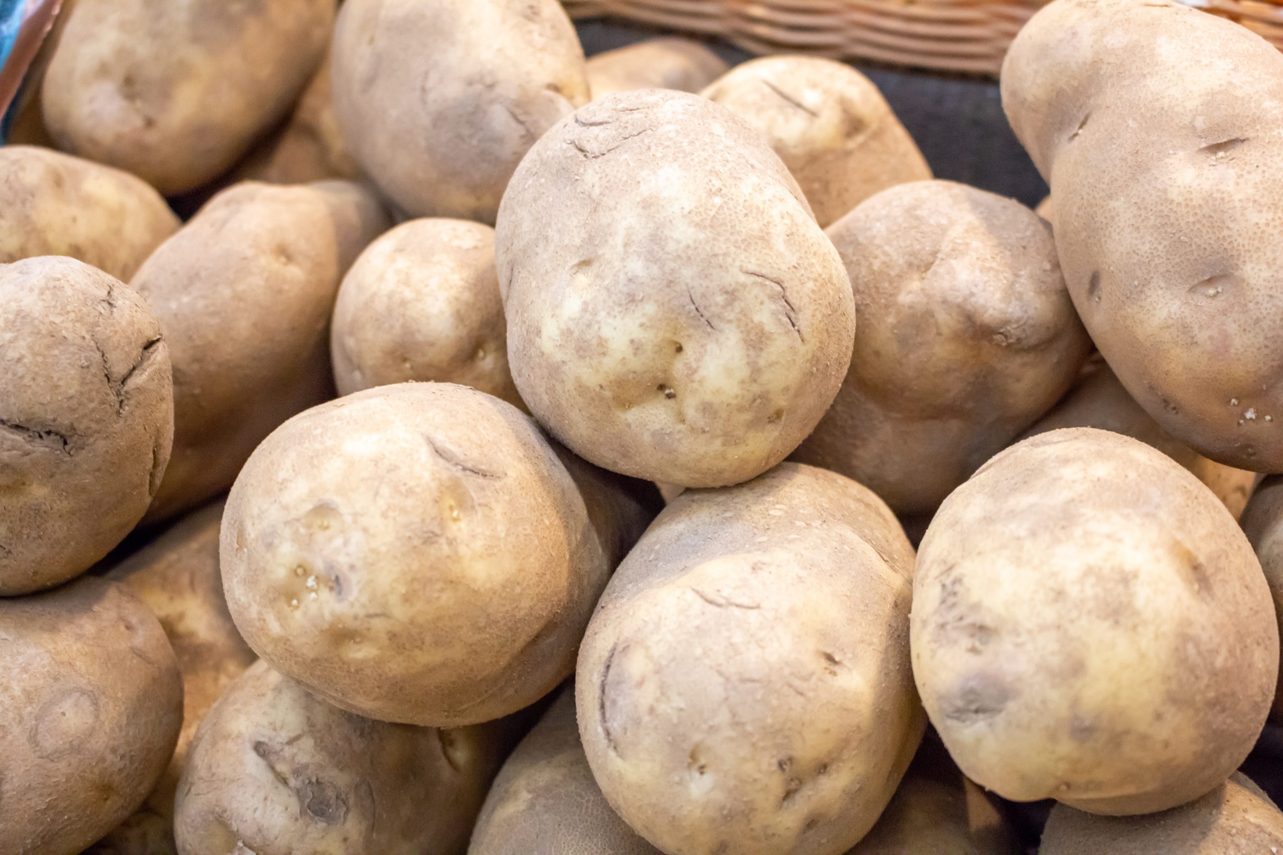 Several units of Russet potatoes.