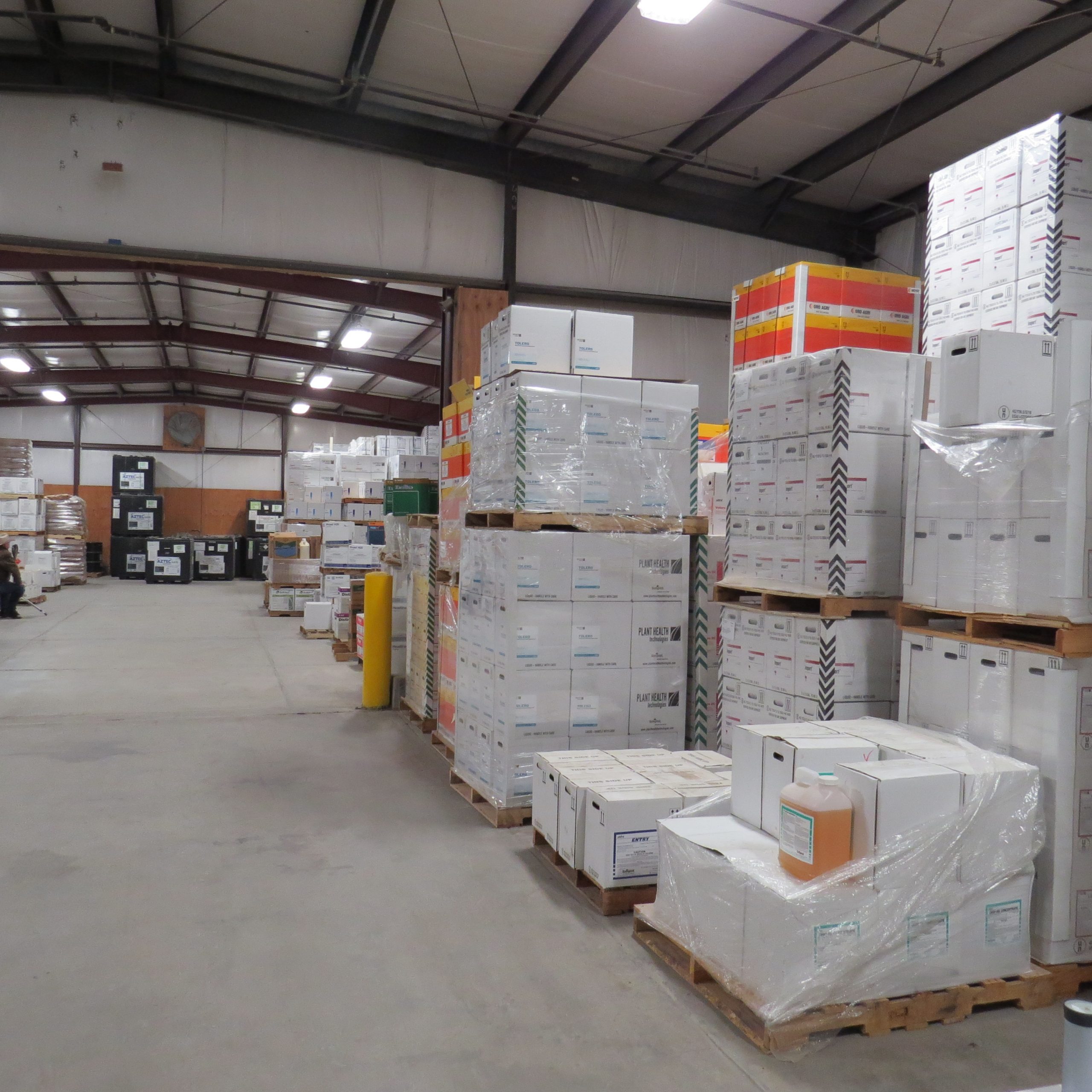 Pesticide storage building.