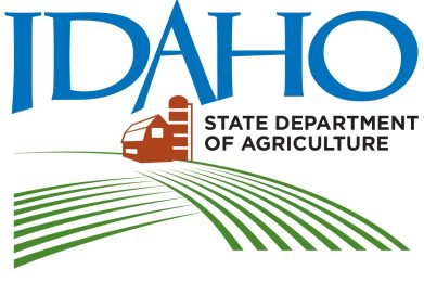 Logo of the Idaho State Department of Agriculture with a farmhouse and fields.