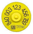 Image of a Y-Tex 840 RFID tag for use in swine. Image from USDA.