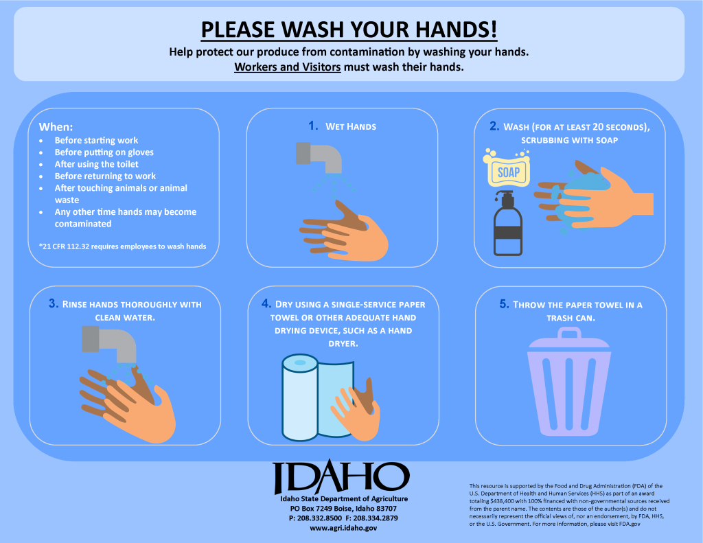 wash hands poster